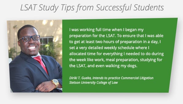 LSAT Tip 1: Schedule!