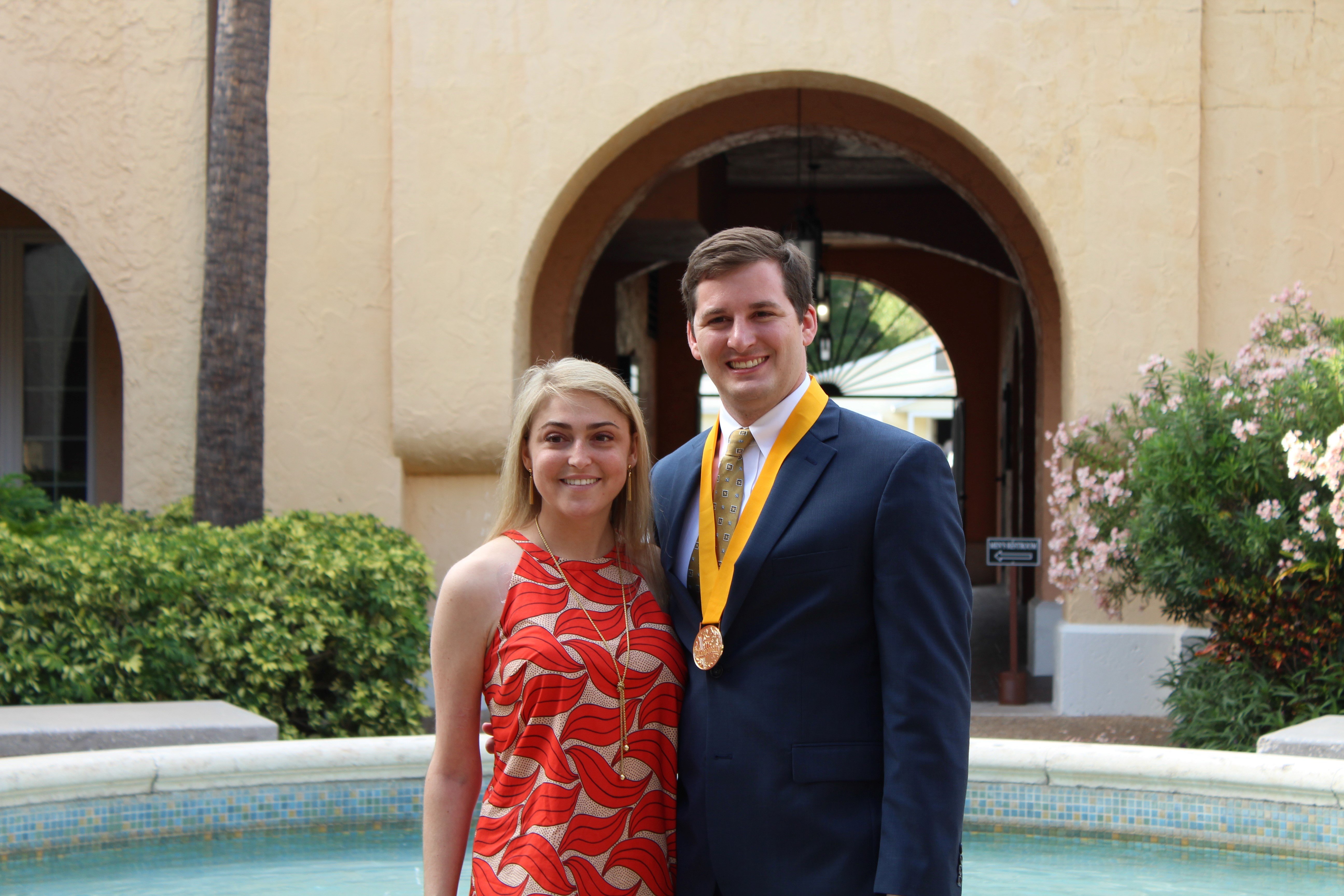 Cameron Hall with girl